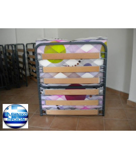 SUPLEMENTARY BED "WOODEN SUBMATRESS" + FOAM MATRESS 0.80mX1.80m