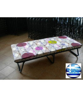 SUPLEMENTARY BED "GRID" + FOAM MATRESS 0.80mX1.80m