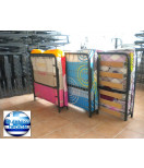 SUPLEMENTARY BED "GRID" + FOAM MATRESS 0.80mX1.80m