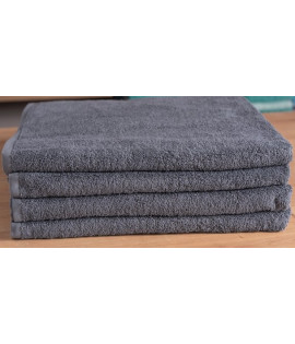 TOWEL POOL/BEACH "CHLORINE RESISTANT" 80cmX160cm 450gm/m2 GREY 