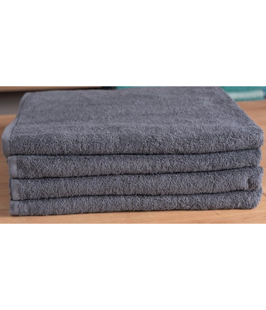 TOWEL POOL/BEACH "CHLORINE RESISTANT" 80cmX160cm 450gm/m2 GREY 