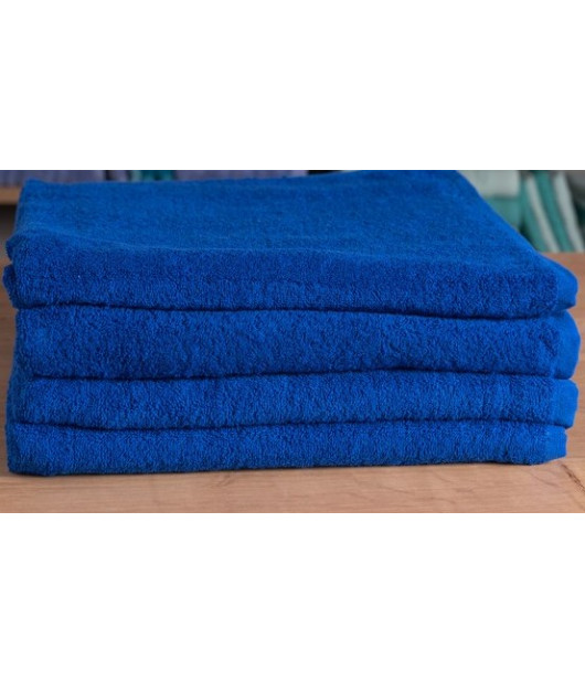 TOWEL POOL/BEACH "CHLORINE RESISTANT" 80cmX160cm 450gm/m2 BLUE