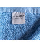 TOWEL POOL/BEACH "CHLORINE RESISTANT" 80cmX160cm 450gm/m2 LIGHT BLUE