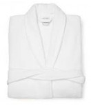 BATHROBE WHITE "TOWEL FABRIC"